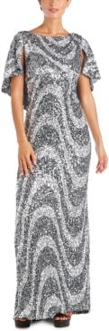 Swirl Sequin Gown