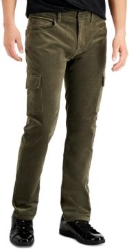 Inc Men's Corduroy Slim/Straight-Fit Cargo Pants, Created for Macy's