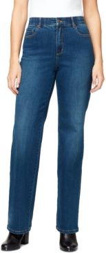 High Rise Relaxed Straight Long Length Jeans