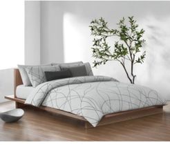 Scribble Modern Cotton Full/Queen Duvet Cover, 88" x 96" Bedding