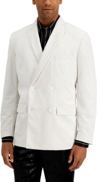 Inc Men's Rick Double Breasted Velvet Blazer, Created for Macy's