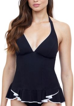 Belle Curve Halter Tankini Top Women's Swimsuit