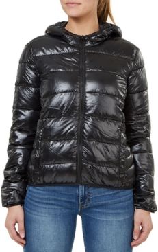 Quilted Hooded Packable Jacket