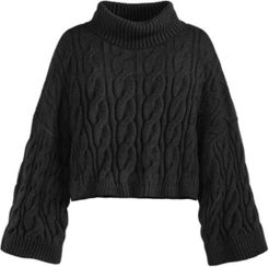 Cropped Turtleneck Sweater