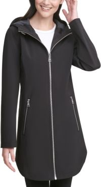 Petite Hooded Raincoat