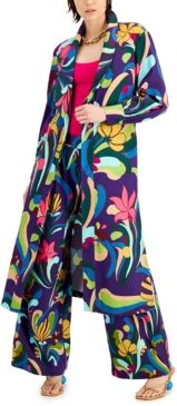 Inc Printed Duster Jacket, Created for Macy's