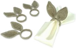 Bunny Ear Fabric Napkin Rings, Set of 4, Created for Macy's