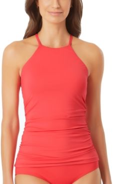 High-Neck Tankini Top Women's Swimsuit