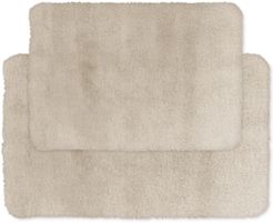 2-Pc. Faux-Fur Memory Foam Bath Rug Set Bedding