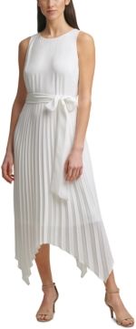 Pleated Midi Dress