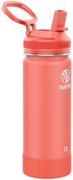 Actives Stainless Steel 18-Oz. Insulated Water Bottle with Straw Lid