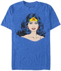Wonder Woman Just Big Face Short Sleeve T-shirt