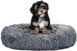 Luxury Shag Fur Round Dog Bed Donut Cuddler