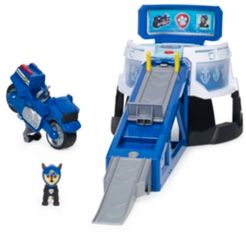 Moto Pups Moto Hq Playset with Sounds and Exclusive Chase Figure and Motorcycle Vehicle