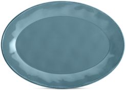 Cucina Agave Blue Oval Platter