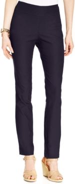 Petite Cambridge Tummy-Control Slim-Leg Pants, Created for Macy's