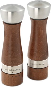 Oldbury Walnut-Stained Salt & Pepper Mill Set