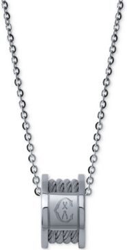Forever Stainless Steel Cable Pendant Necklace