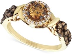 Chocolatier Diamond (9/10 ct. t.w.) Engagement Ring in 14k Gold