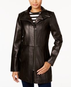 Asymmetrical Leather Jacket