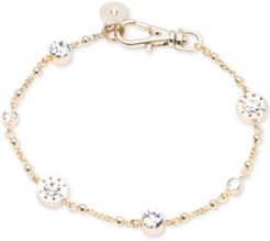 Crystal and Logo Station Bracelet, Created for Macy's