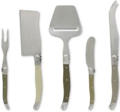 Laguiole Mist 5-Pc. Cheese Knife & Fork & Slicer Set