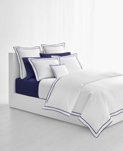 Spencer Cotton Sateen Border Full/Queen Duvet Cover Bedding