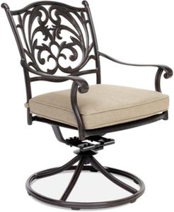 Chateau Aluminum Outdoor Dining Swivel Rocker with Sunbrella Cushion, Created for Macy's