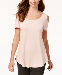 Petite Cold-Shoulder Top, Created for Macy's