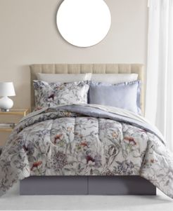 Evelyn 8-Pc. Reversible King Comforter Set Bedding