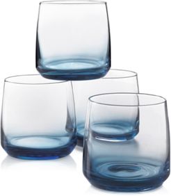 Blue Ombre Set of 4 Rocks Glasses, Created for Macy's