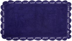 Crochet Cotton Reversible 24" x 40" Bath Rug Bedding