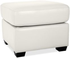 Orid Leather Ottoman, Created for Macy's