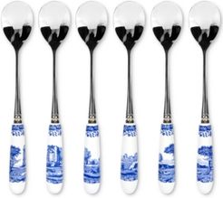 Blue Italian Teaspoons, Set of 6