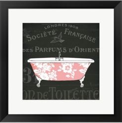 Chalkboard Bath Ii By Sue Schlabach Framed Art