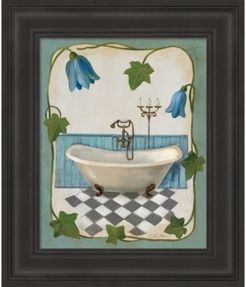 Bell Flower Bath I on Ivory by Silvia Vassileva Framed Art