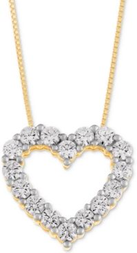 Heart Pendant Necklace (1 ct. t.w.) in 14k Gold or White Gold