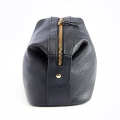 Pebbled Leather Toiletry Bag