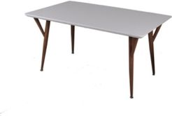 Sorrenta Mid Century Rectangular Glossy Dining Table