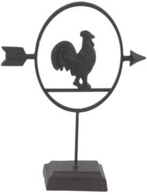 Farmhouse Metal Rooster Table Decor