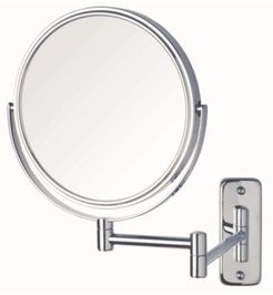The Jerdon JP7506CF 8" Two-Sided Wall Mount Mirror Bedding