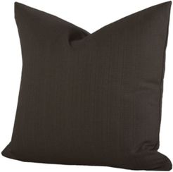 Linen Chocolate 16" Designer Throw Pillow