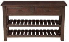 Barn Door Collection Sofa Table, Espresso