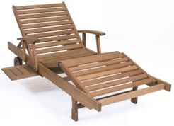 Patio Chaise Lounger with Cushion