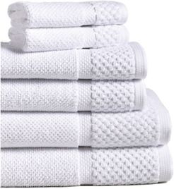 Diplomat 6-Piece 100% Cotton Bath Towel Set Bedding