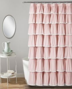 Lace Ruffle 72" x 72" Shower Curtain Bedding