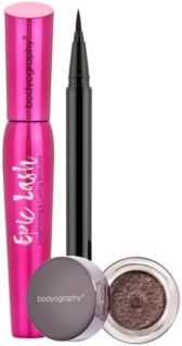 Liquid Liner, Glitter Eye shadow, Mascara Bundle