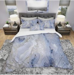Designart 'Agate Stone Background' Modern and Contemporary Duvet Cover Set - Queen Bedding