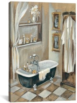 French Bath Iii by Silvia Vassileva Gallery-Wrapped Canvas Print - 18" x 12" x 0.75"