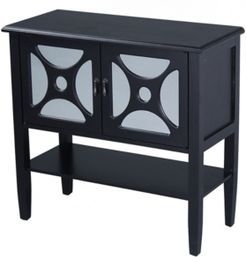 Heather Ann Asia 2-Door Console Cabinet with Shelf